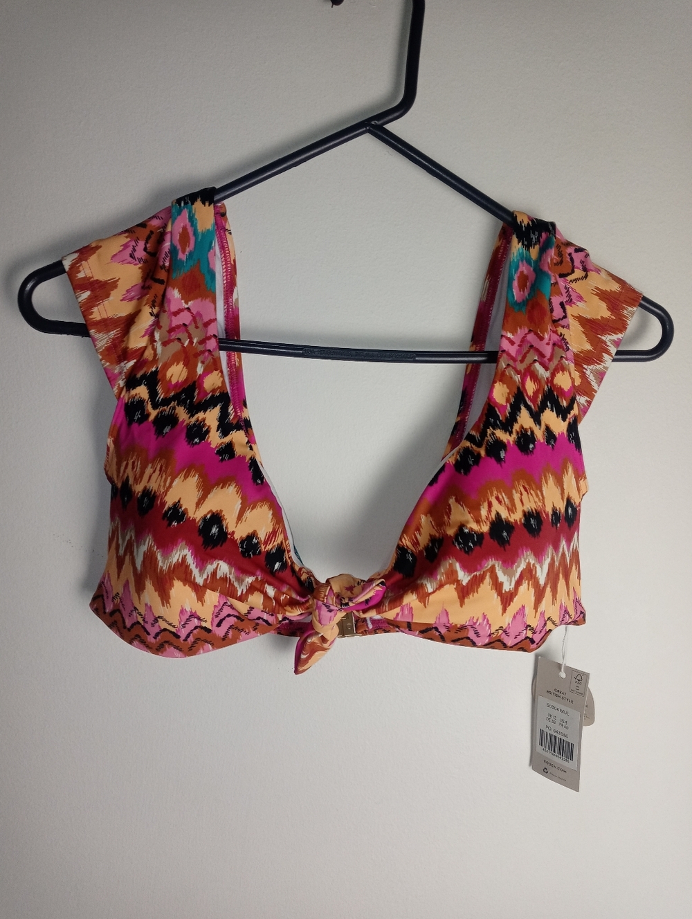 Boden Cap Sleeve Bikini Top Size 8